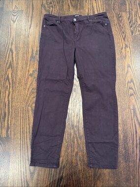 Buffalo David Bitton Women's Skinny Pants in Deep Plum